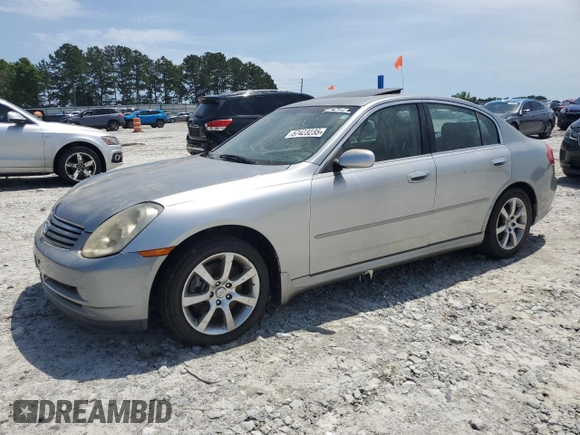 2006 Infiniti G35 with VIN JNKCV51F06M608342, listed as a Copart auction lot 57423235 with 166,928 mi miles and Clean Title. Bid and sale history available at DreamBid. Image 1.