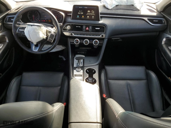 2019 Genesis G70 2.0T Advanced with VIN KMTG64LA5KU023733, listed as a Copart auction lot 41698595 with 54,550 mi miles and Salvage Title. Bid and sale history available at carsss.com. Image 8.