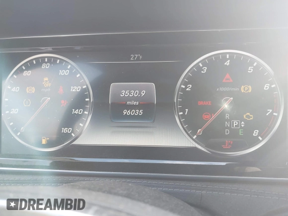 2015 Mercedes-Benz S-Class S 550 with VIN WDDUG8CB5FA108907, listed as a IAAI auction lot 41401448 with 96,035 mi miles. Bid and sale history available at carsss.com. Image 7.