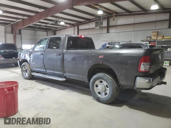 2022 Ram 2500 Big Horn with VIN 3C6UR5JJ0NG231857, listed as a Copart auction lot 46234295 with 67,138 mi miles and Salvage Title. Bid and sale history available at carsss.com. Image 2.