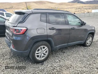 2017 Jeep Compass Sport with VIN 3C4NJCAB7HT652391, listed as a Copart auction lot 76272524 with Not Provided miles and Salvage Title. Bid and sale history available at carsss.com. Image 3.