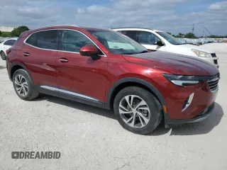 2021 Buick Envision Essence with VIN LRBFZNR40MD103919, listed as a Copart auction lot 53976415 with 27,929 mi miles and Salvage Title. Bid and sale history available at carsss.com. Image 4.