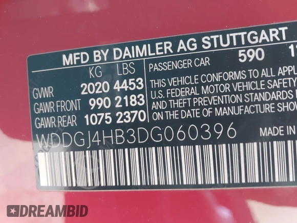 2013 Mercedes-Benz C 250 z VIN WDDGJ4HB3DG060396, wystawiony jako IAAI lot #41519502 z przebiegiem 119 252 mil mil oraz . Historia ofert i sprzedaży dostępna na DreamBid. Obrazek 9.