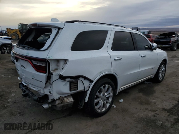 2018 Dodge Durango Citadel with VIN 1C4RDJEG6JC176929, listed as a Copart auction lot 85669654 with 78,373 mi miles and Salvage title. Bid and sale history available at DreamBid. Image 3.