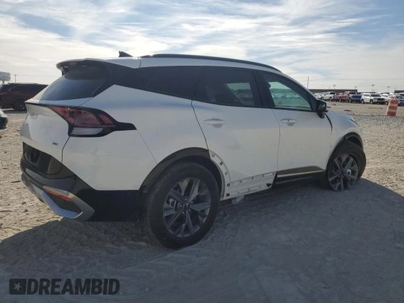 2025 Kia Sportage SX-Prestige with VIN KNDPXCDG1S7177587, listed as a Copart auction lot 42723205 with 6,704 mi miles and Salvage title. Bid and sale history available at DreamBid. Image 3.