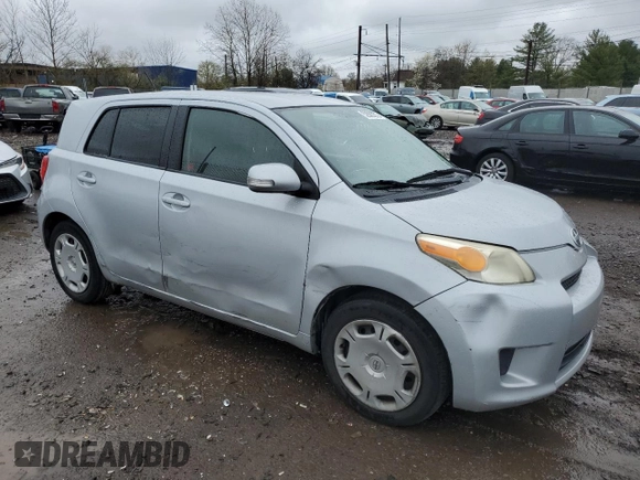 2008 Scion xD with VIN JTKKU10428J014325, listed as a Copart auction lot 52682275 with 107,930 mi miles and Salvage Title. Bid and sale history available at carsss.com. Image 4.