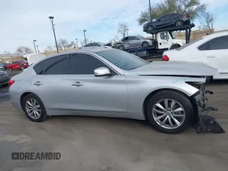 2017 Infiniti Q50 2.0t with VIN JN1CV7AP7HM641320, listed as a IAAI auction lot 41116062 with 164,024 mi miles. Bid and sale history available at carsss.com. Image 13.