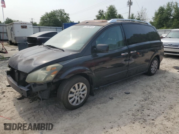2007 Nissan Quest SL z VIN 5N1BV28U27N124003, wystawiony jako Copart lot #57876915 z przebiegiem 141 409 mil mil oraz Szkoda całkowita • Salvage title. Historia ofert i sprzedaży dostępna na DreamBid. Obrazek 1.