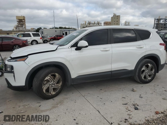 2022 Hyundai Santa Fe SE z VIN 5NMS14AJ7NH435951, wystawiony jako Copart lot #57173405 z przebiegiem 33 360 mil mil oraz Szkoda całkowita • Salvage title. Historia ofert i sprzedaży dostępna na DreamBid. Obrazek 1.