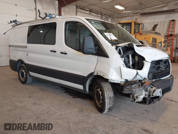 2019 Ford Transit with VIN 1FTYE1YM0KKB77849, listed as a IAAI auction lot 42175880 with 151,828 mi miles. Bid and sale history available at carsss.com. Image 1.
