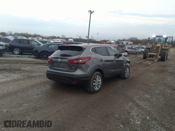 2021 Nissan Rogue S with VIN JN1BJ1AW9MW662843, listed as a IAAI auction lot 40215162 with 36,683 mi miles and . Bid and sale history available at DreamBid. Image 4.
