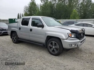 2014 Honda Ridgeline Sport with VIN 5FPYK1F7XEB011983, listed as a Copart auction lot 64146835 with 121,345 mi miles and Salvage title. Bid and sale history available at DreamBid. Image 4.