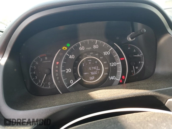 2014 Honda CR-V EX with VIN 5J6RM4H57EL034990, listed as a Copart auction lot 55042465 with 157,463 mi miles and Salvage Title. Bid and sale history available at DreamBid. Image 9.