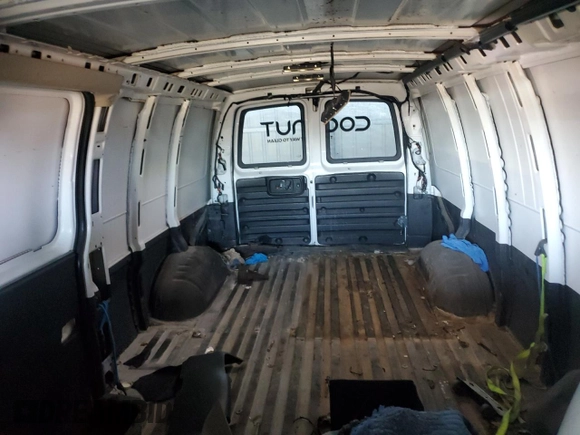 2021 Chevrolet Express Cargo with VIN 1GCWGBFPXM1187527, listed as a Copart auction lot 53276015 with 81,429 mi miles and Salvage title. Bid and sale history available at DreamBid. Image 10.