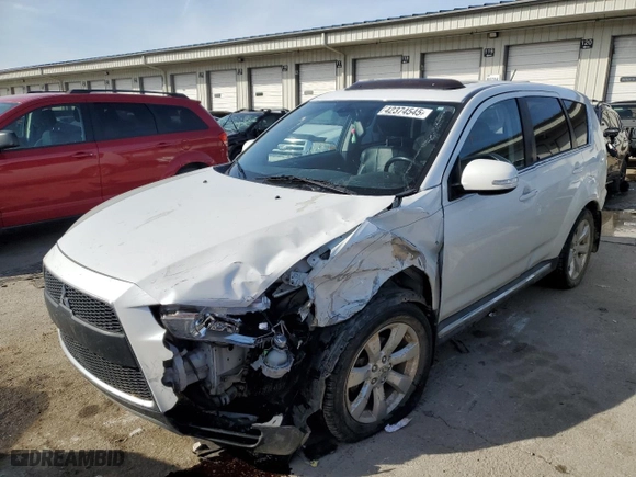 2010 Mitsubishi Outlander GT with VIN JA4JT5AX0AZ010894, listed as a Copart auction lot 42374545 with 165,036 mi miles and Salvage Title. Bid and sale history available at carsss.com. Image 1.