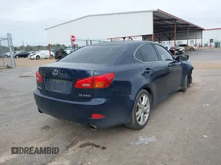 2006 Lexus IS 250 Manual with VIN JTHBK262565003168, listed as a IAAI auction lot 41590359 with 180,400 mi miles. Bid and sale history available at carsss.com. Image 4.