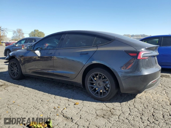 2025 Tesla Model 3 Long Range with VIN 5YJ3E1EA1SF878806, listed as a Copart auction lot 50427005 with 9,790 mi miles and Salvage Title. Bid and sale history available at DreamBid. Image 2.