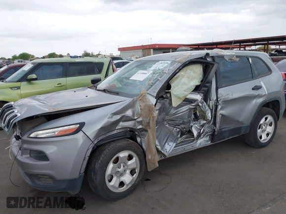 2016 Jeep Cherokee Sport with VIN 1C4PJLAB3GW159146, listed as a IAAI auction lot 42188887 with 115,151 mi miles and . Bid and sale history available at DreamBid. Image 6.
