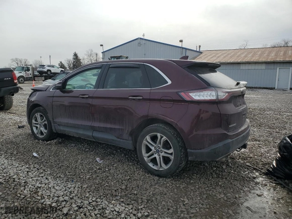 2017 Ford Edge Titanium with VIN 2FMPK4K87HBC40185, listed as a Copart auction lot 43130505 with 118,899 mi miles and Salvage Title. Bid and sale history available at carsss.com. Image 2.