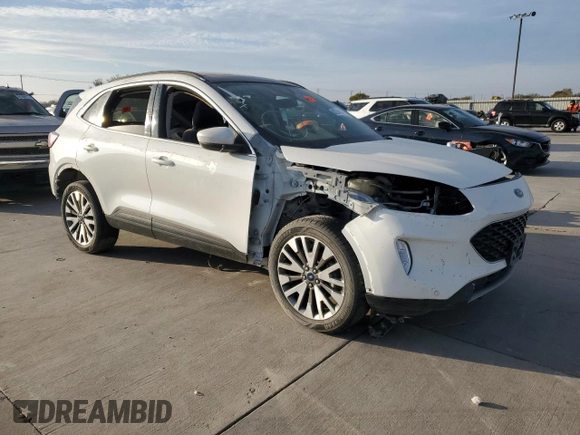 2022 Ford Escape Titanium with VIN 1FMCU9J91NUB93886, listed as a Copart auction lot 82764154 with Not provided miles and Clean title. Bid and sale history available at DreamBid. Image 4.