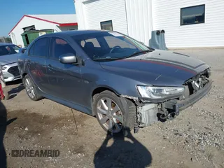 2015 Mitsubishi Lancer GT with VIN JA32U8FWXFU025656, listed as a IAAI auction lot 41482098 with 295,626 mi miles. Bid and sale history available at carsss.com. Image 1.