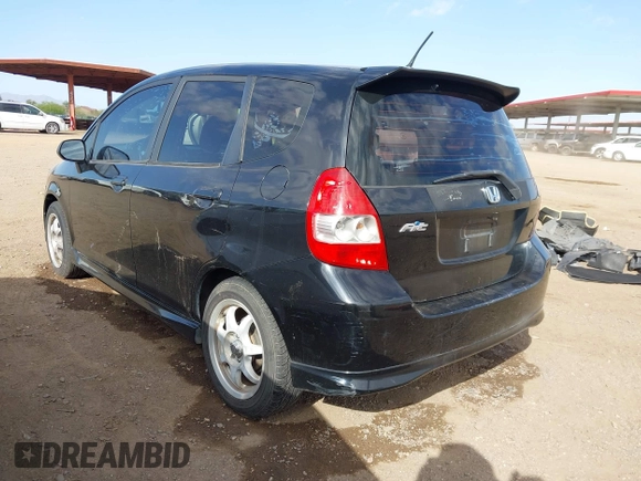 2007 Honda Fit Sport with VIN JHMGD38637S012816, listed as a IAAI auction lot 41929257 with 191,446 mi miles. Bid and sale history available at carsss.com. Image 3.