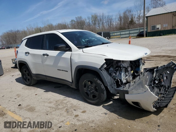 2018 Jeep Compass Sport with VIN 3C4NJCAB7JT271629, listed as a Copart auction lot 51229685 with 82,433 mi miles and Salvage title. Bid and sale history available at DreamBid. Image 4.