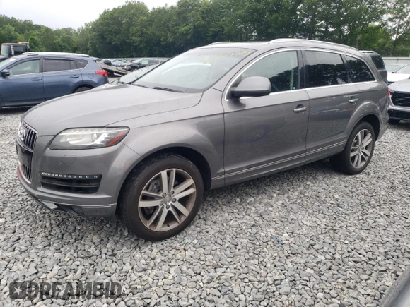 2013 Audi Q7 Premium Plus with VIN WA1LGAFE3DD009592, listed as a Copart auction lot 62755525 with 178,743 mi miles and Clean title. Bid and sale history available at DreamBid. Image 1.