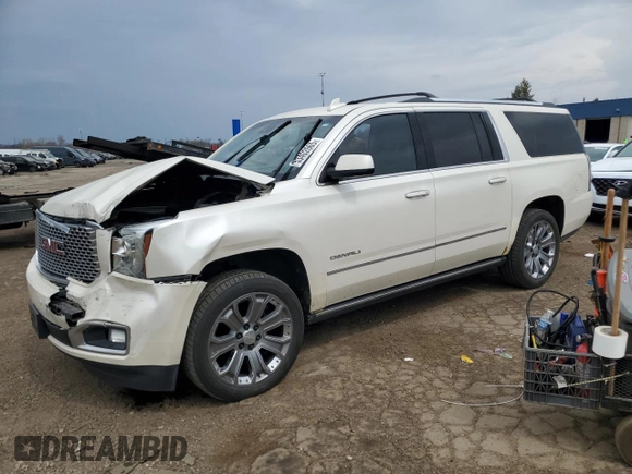 2015 GMC Yukon XL Denali with VIN 1GKS2JKJ2FR544877, listed as a Copart auction lot 53402665 with 0 mi miles and Clean Title. Bid and sale history available at carsss.com. Image 1.