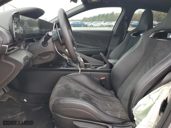 2022 Hyundai Elantra N with VIN KMHLW4AK3NU007667, listed as a Copart auction lot 50868195 with 29,499 mi miles and Non Repairable. Bid and sale history available at carsss.com. Image 7.