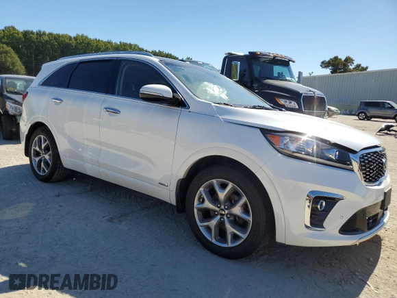 2019 Kia Sorento SX Limited with VIN 5XYPKDA57KG510157, listed as a Copart auction lot 75607024 with Not Provided miles and Salvage Title. Bid and sale history available at DreamBid. Image 4.