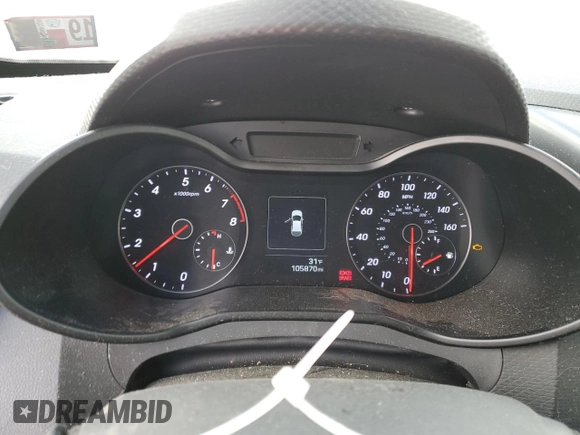 2016 Hyundai Veloster Turbo with VIN KMHTC6AE5GU275735, listed as a Copart auction lot 82707824 with 105,870 mi miles and Salvage Title. Bid and sale history available at carsss.com. Image 9.