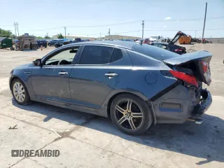 2015 Kia Optima LX with VIN 5XXGM4A78FG437595, listed as a Copart auction lot 56953215 with 217,522 mi miles and Salvage title. Bid and sale history available at DreamBid. Image 2.