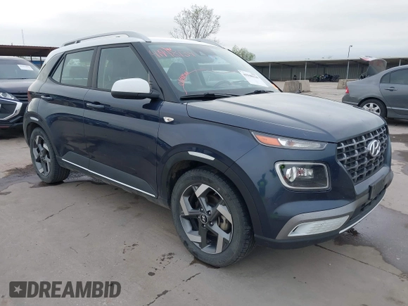 2020 Hyundai Venue SEL with VIN KMHRC8A32LU027103, listed as a IAAI auction lot 41948134 with 152,489 mi miles. Bid and sale history available at carsss.com. Image 1.
