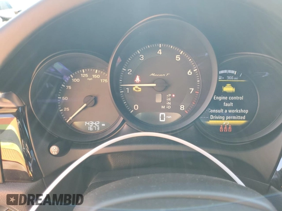 2023 Porsche Macan with VIN WP1AA2A53PLB21801, listed as a Copart auction lot 55180045 with 14,342 mi miles and Salvage title. Bid and sale history available at DreamBid. Image 9.