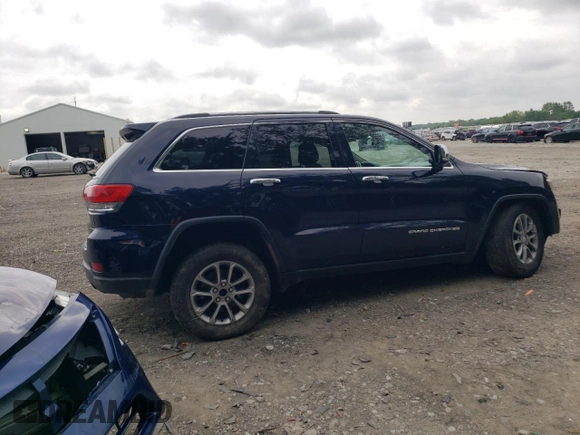 2014 Jeep Grand Cherokee Limited with VIN 1C4RJFBG4EC355034, listed as a Copart auction lot 60977425 with 102,852 mi miles and Salvage title. Bid and sale history available at DreamBid. Image 3.