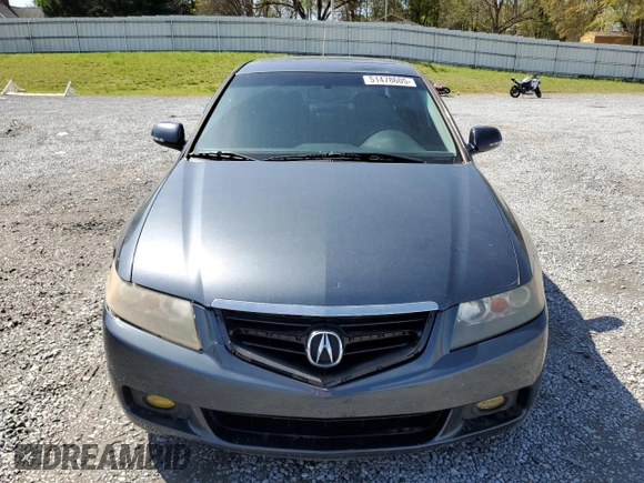 2005 Acura TSX with VIN JH4CL96885C004369, listed as a Copart auction lot 51478605 with 170,515 mi miles and Salvage Title. Bid and sale history available at carsss.com. Image 5.