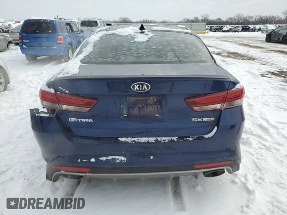 2016 Kia Optima SX Turbo with VIN 5XXGW4L2XGG041293, listed as a Copart auction lot 44734105 with 114,228 mi miles and Salvage Title. Bid and sale history available at carsss.com. Image 6.