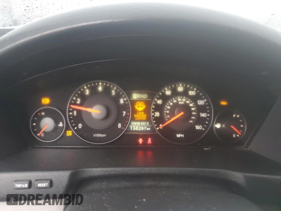 2008 Kia Amanti with VIN KNALD125585163206, listed as a Copart auction lot 44403645 with 136,267 mi miles and Salvage Title. Bid and sale history available at carsss.com. Image 9.
