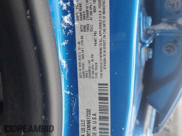2021 Ram 1500 Big Horn z VIN 1C6SRFMTXMN617332, wystawiony jako Copart lot #46398695 z przebiegiem 42 656 mil mil oraz Szkoda całkowita • Salvage title. Historia ofert i sprzedaży dostępna na DreamBid. Obrazek 12.