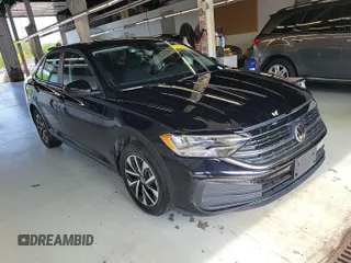 2024 Volkswagen Jetta S with VIN 3VW5M7BUXRM041133, listed as a IAAI auction lot 42900559 with 23,846 mi miles and . Bid and sale history available at DreamBid. Image 8.