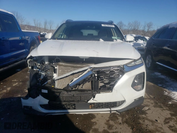 2019 Hyundai Santa Fe Limited with VIN 5NMS53AA3KH107209, listed as a Copart auction lot 70795322 with 28,978 mi miles. Bid and sale history available at carsss.com. Image 5.