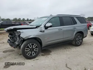 2023 GMC Yukon AT4 with VIN 1GKS2CKD1PR211836, listed as a Copart auction lot 44247245 with 21,756 mi miles and Salvage Title. Bid and sale history available at carsss.com. Image 1.