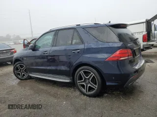 2018 Mercedes-Benz GLE 43 AMG with VIN 4JGDA6EB4JB028137, listed as a Copart auction lot 43580115 with 58,724 mi miles and Salvage Title. Bid and sale history available at DreamBid. Image 2.