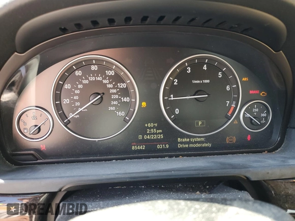 2011 BMW 5 Series 535i with VIN WBAFR7C56BC604800, listed as a Copart auction lot 53916605 with 85,442 mi miles and Salvage Title. Bid and sale history available at carsss.com. Image 9.