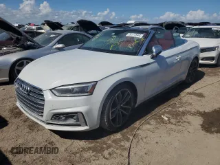 2018 Audi S5 Prestige z VIN WAU24GF55JN006452, wystawiony jako Copart lot #76177644 z przebiegiem Nie podano mil oraz Nie do naprawy • Non repairable. Historia ofert i sprzedaży dostępna na DreamBid. Obrazek 1.