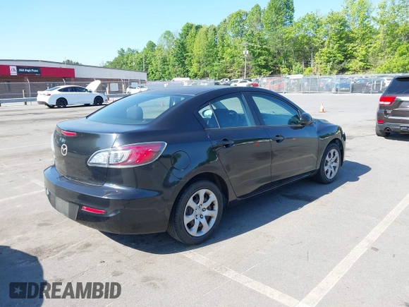 2013 Mazda 3 i SV with VIN JM1BL1TG9D1811438, listed as a IAAI auction lot 42185413 with 182,261 mi miles. Bid and sale history available at carsss.com. Image 4.