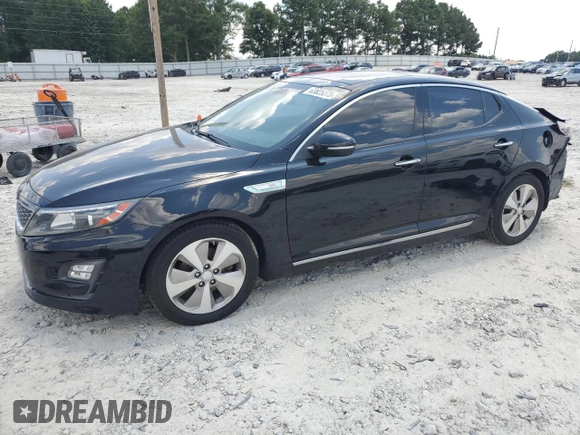 2015 Kia Optima EX with VIN KNAGN4AD6F5084858, listed as a Copart auction lot 63825375 with 142,241 mi miles and Salvage title. Bid and sale history available at DreamBid. Image 1.