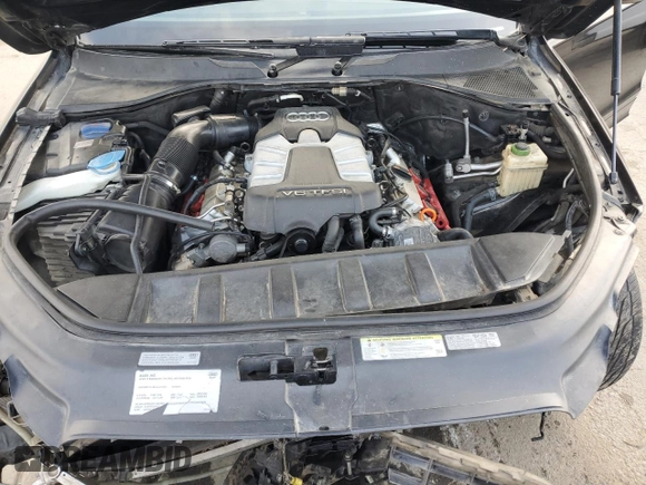 2012 Audi Q7 3.0T S line with VIN WA1DGAFE2CD003804, listed as a Copart auction lot 85985334 with 143,994 mi miles and Salvage Title. Bid and sale history available at carsss.com. Image 14.