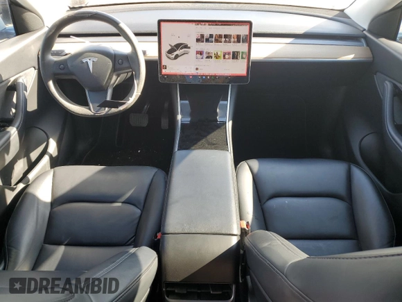 2020 Tesla Model Y Long Range with VIN 5YJYGDEE2LF041925, listed as a Copart auction lot 47092675 with 75,871 mi miles and Salvage Title. Bid and sale history available at DreamBid. Image 8.